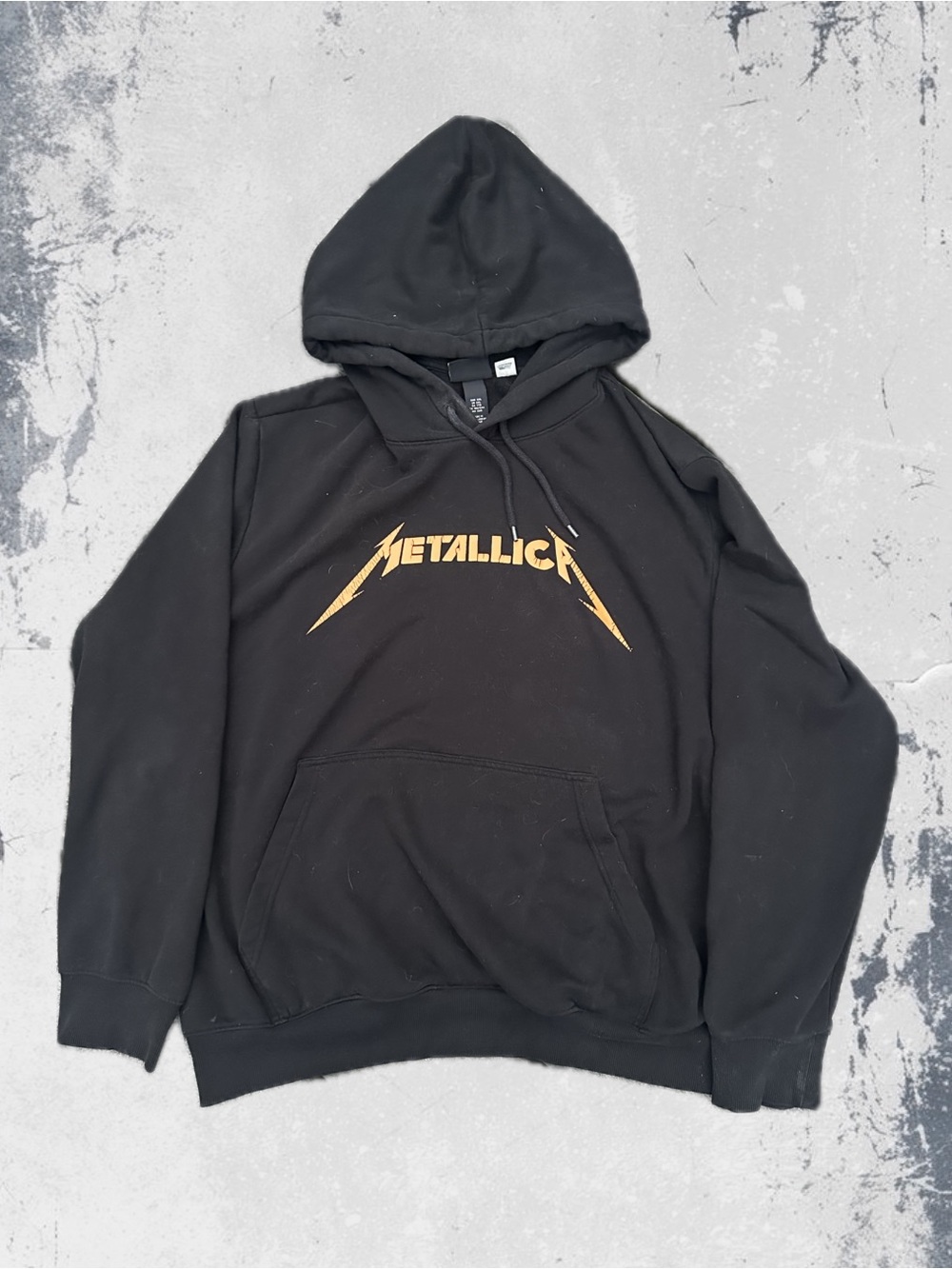 H&M Metallica Hoodie with Orange Logo